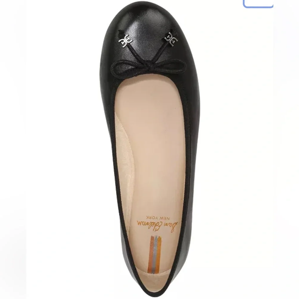 SAM EDELMAN Felicia Luxe Flat Black Leather, size 9Wide - Picture 4 of 12